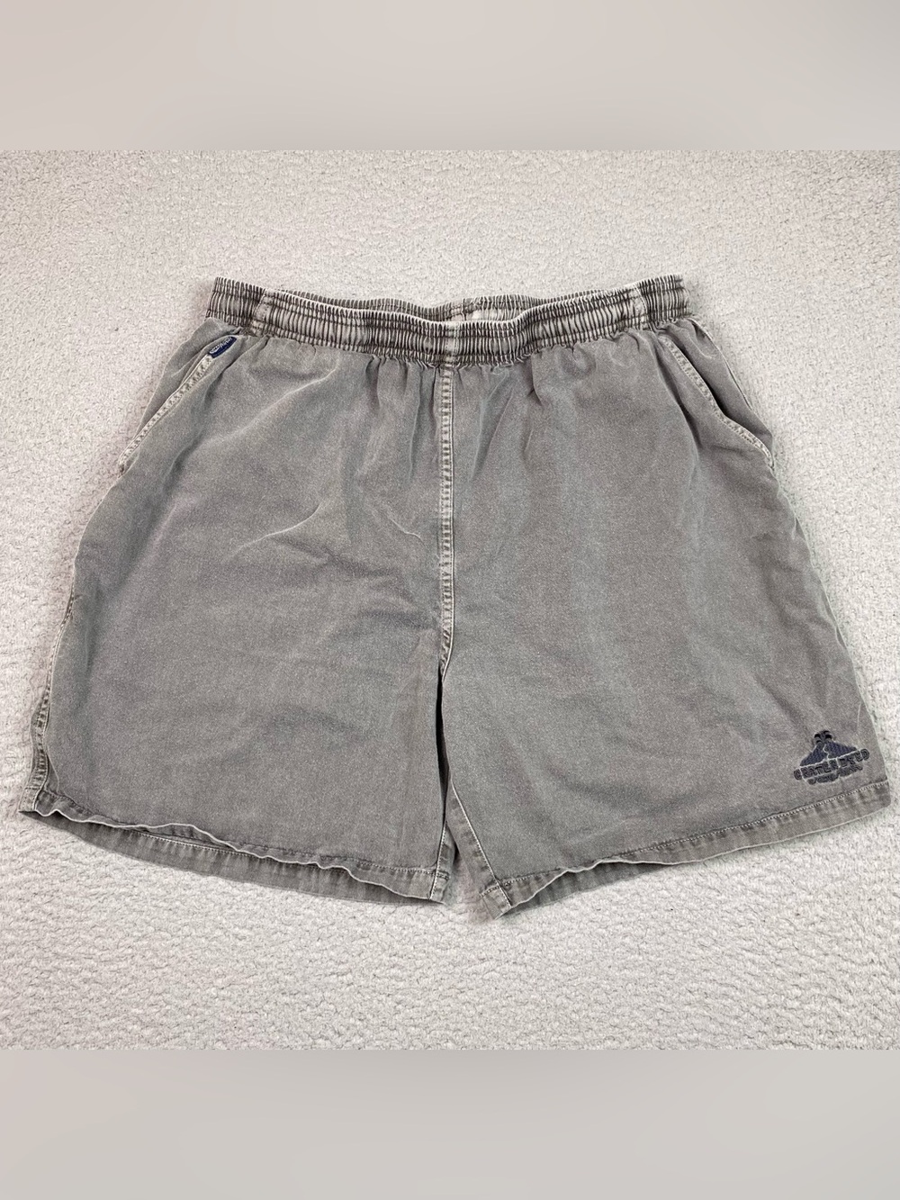 Crazy Shirts Hawaii Shorts Men's Size XL Gray Crater Dyed Elastic Waist Cotton